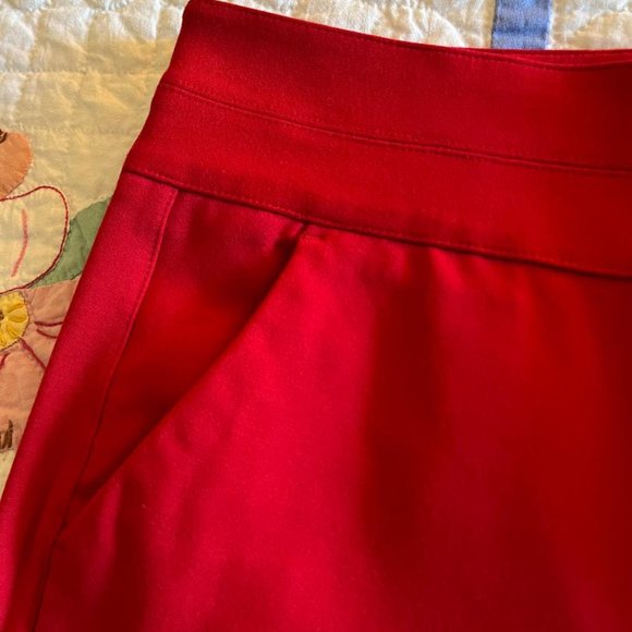 INC Red Stretch Pants Size 6 - Picture 2 of 8